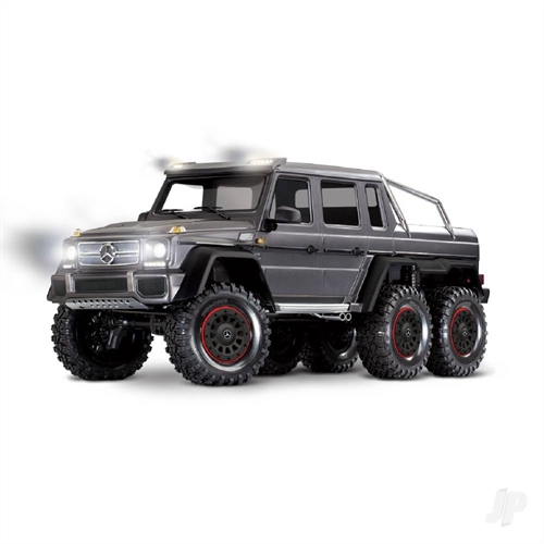 TRX-6 Mercedes-Benz G 63 AMG XL-5 110 6X6 RTD Scale amp Trail Crawler Silver + TQi 4-ch XL-5 HV Titan 550 Clipless