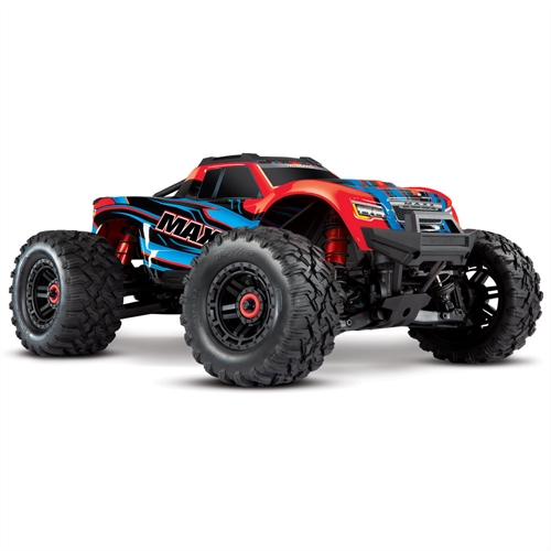 Red WideMaxx Maxx 110 4X4 Brushless RTR Monster Truck + TQi TSM VXL-4S Velineon 540XL