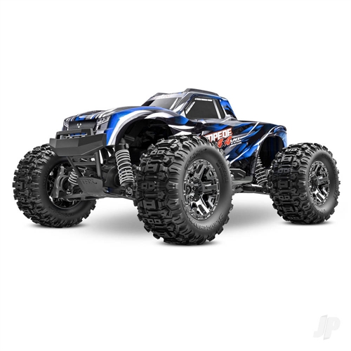 Stampede 4X4 HD VXL 110 4WD RTR Brushless Electric Monster Truck Blue + TQi 2-ch TSM VXL-3s Velineon 3500kV Extreme HD Kit