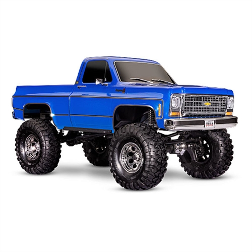 TRX-4 1979 Chevrolet K10 Truck 110 4WD Electric Trail Crawler Metallic Blue + TQi 4-ch XL-5 HV Titan 550