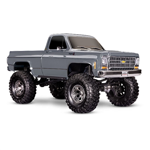 TRX-4 1979 Chevrolet K10 Truck 110 4WD Electric Trail Crawler Metallic Silver + TQi 4-ch XL-5 HV Titan 550