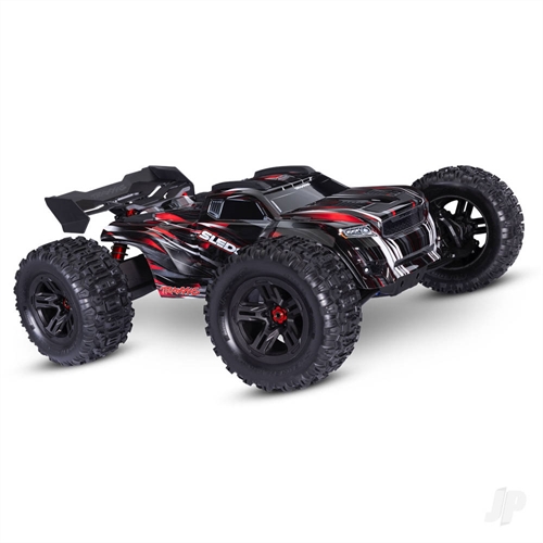 Sledge Belted 1:8 4WD Brushless Electric Monster Truck, Red (+ TQi 2-ch, TSM, VXL-6S, Belted)