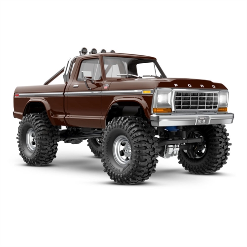 TRX-4m Ford 1979 F-150 High Trail Edition 118 4WD Electric Trail Crawler Brown + TQ ECM-25 Titan 87T 750mAh LiPo USB charger