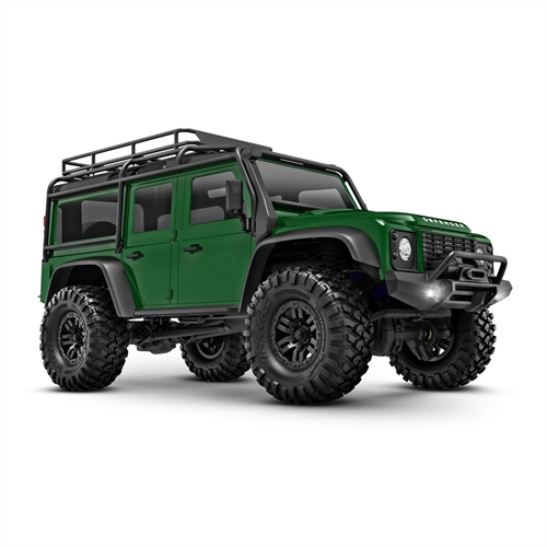 TRX-4m Land Rover Defender 118 4X4 Electric Trail Crawler Green + TQ 2-ch ECM-25 Titan 87T 750mAh 2-Cell LiPo USB Charger