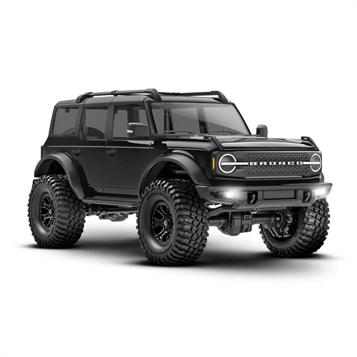 TRX-4m 2021 Ford Bronco 118 4X4 Electric Trail Crawler Black + TQ 2-ch ECM-25 Titan 87T 750mAh 2-Cell LiPo USB Charger