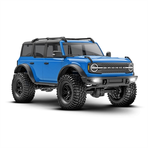 TRX-4m 2021 Ford Bronco 118 4X4 Electric Trail Crawler Blue + TQ 2-ch ECM-25 Titan 87T 750mAh 2-Cell LiPo USB Charger