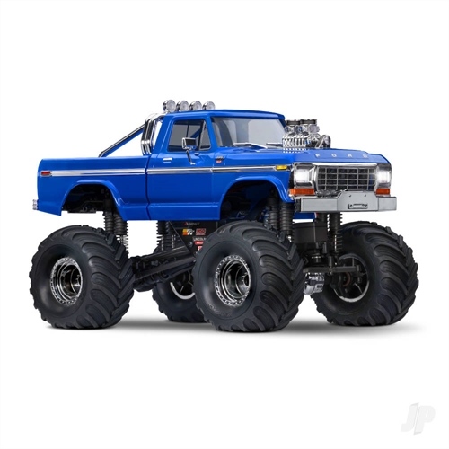 TRX-4MT Ford F-150 118 4WD Electric Monster Truck Blue + TQ ECM-25 Titan 87T 750mAh LiPo USB charger