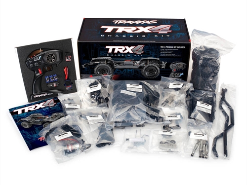 TRX-4 Unassembled Chassis Kit 110 4WD Electric Trail Crawler + TQi 4-ch XL-5 HV Titan 550 Clipless Body