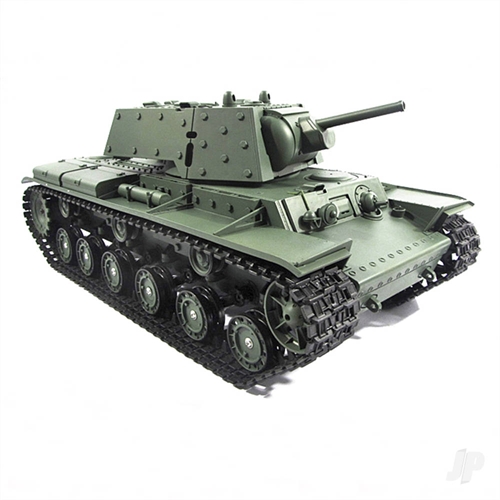 116 Russian KV-1 with Infrared Battle System 24GHz + Shooter + Smoke + Sound + Metal Gearbox