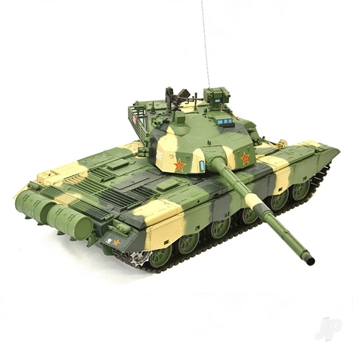 116 ZTZ 99A MBT with Infrared Battle System 24GHz + Shooter + Smoke + Sound + Metal Gearbox