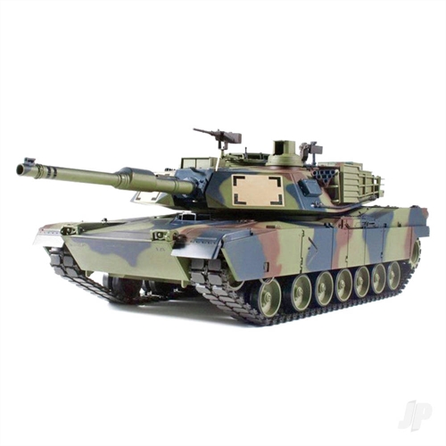1:16 U.S. M1A2 Abrams with Infrared Battle System (2.4GHz + Shooter + Smoke + Sound + Metal Gearbox, Idler, Front Wheel, Track)