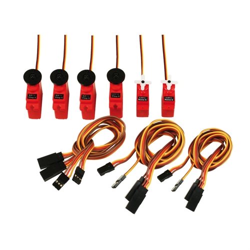 Servo Set Heron with extension leads