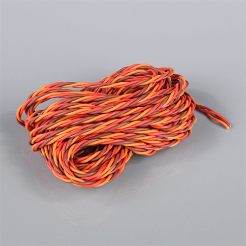 JR HD Twisted Servo Cable (without Connector) 10m