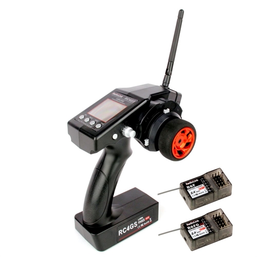 RC4GS 2.4GHz 4-Channel Tx with 1x R6FG (Gyro Rx) and 1x R6F (Standard Rx)