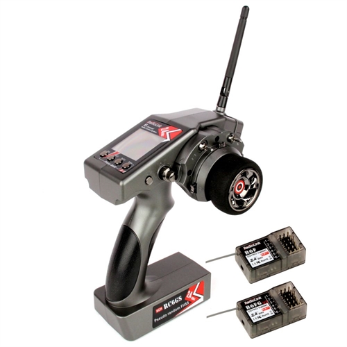 RC6GS-V2 2.4GHz 6-Channel Tx with 1x R6FG (Gyro Rx) and 1x R7FG (Gyro Rx)