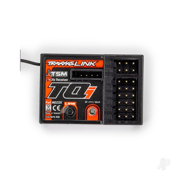 Receiver, micro, TQi 2.4GHz with telemetry & TSM (5-channel)