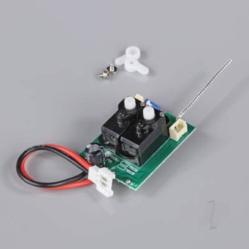 Receiver with Gyro and Surface Mounted Servos (ME109 / Spitfire)