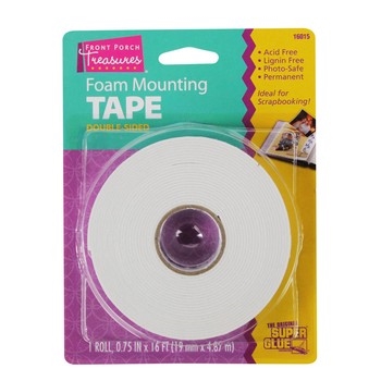 Foam Mounting Tape, Double-Sided (.75in x 16ft)