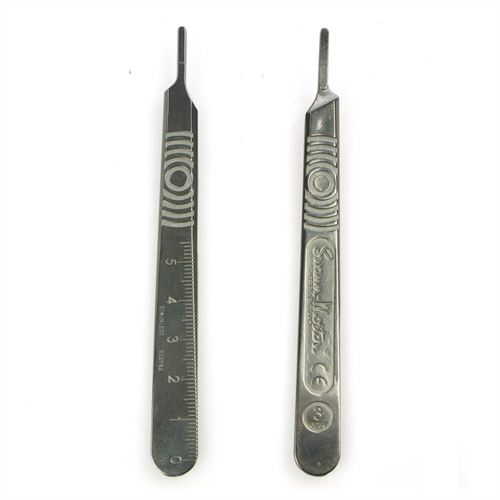 Surgical Knife Handle No 3 Metal Swann Morton