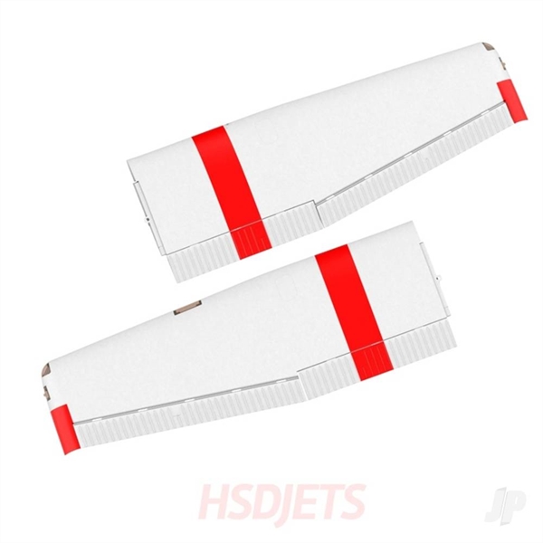 Main Wing Complete (Servos + Lights) (Red) (for 182 2000mm)