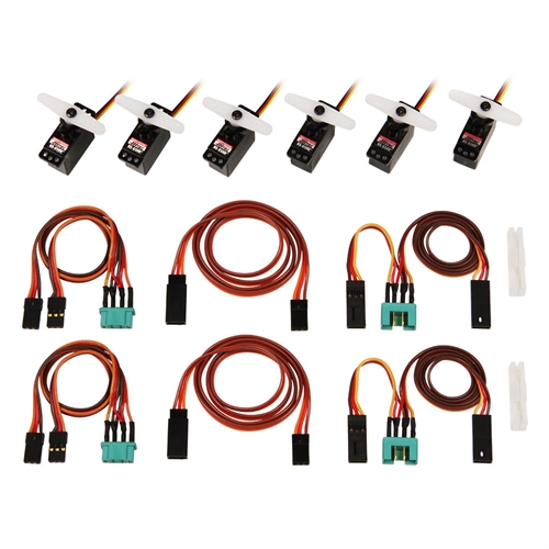 Servo Set with cables M6/UNI FunRay (complete)