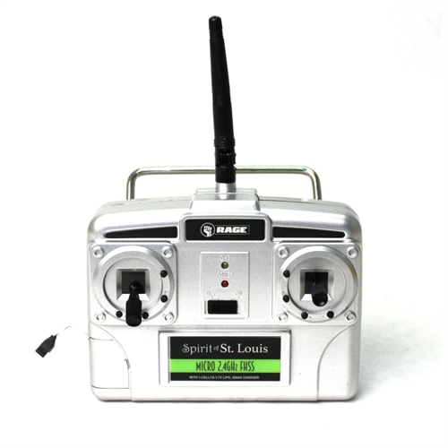 Micro 4-Channel Airplane TX with 200mAh Charger, Mode 2 (Spirit of St. Louis)