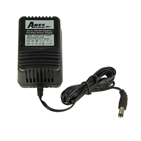 Ares Power Supply 230V AC to 12V DC Adapter, 0.5Amp (UK) (Gamma 370)