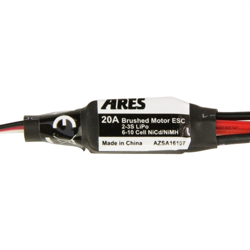 20-Amp Brushed Motor ESC w/ T-connecter: Gamma V2