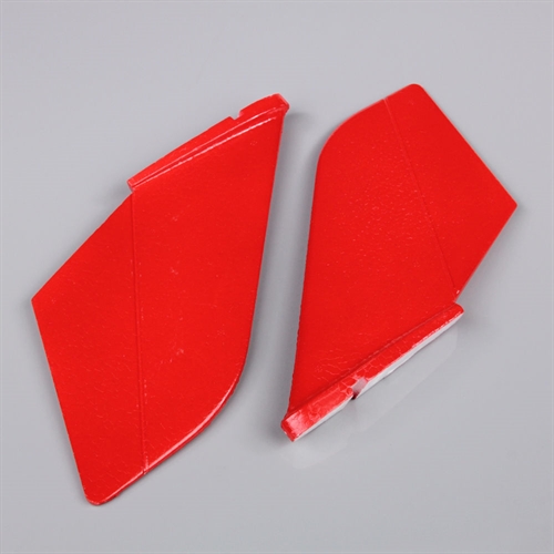 Vertical Fin Set Red Painted with decal F-38