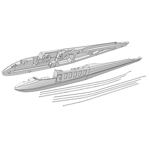 Fuselage Shells + Snakes Twin Star II 224170