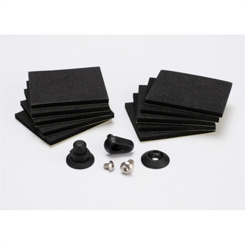 Hatch post/hull water outlet (foam pads, screws)