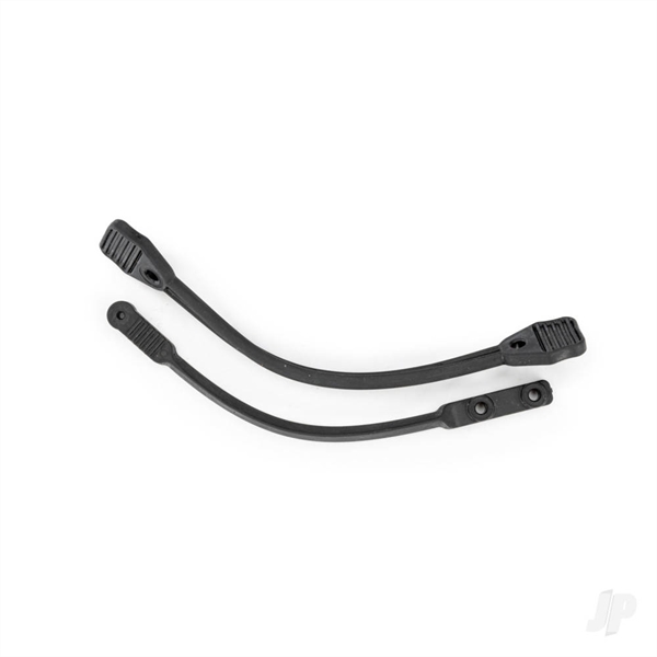 Tie-down straps (front & rear), boat trailer
