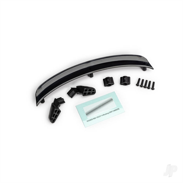 Mirrors, side, black (left & right)/ mirror retainers (2)/ spoiler, black/ 2.5x10 BCS (5) (fits #10511 body)