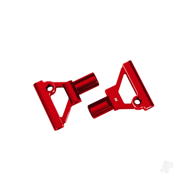 Suspenion arms, lower, front, 6061-T6 aluminium (red-anodised) (left & right)/ 2.5x5mm BCS (with threadlock) (2)