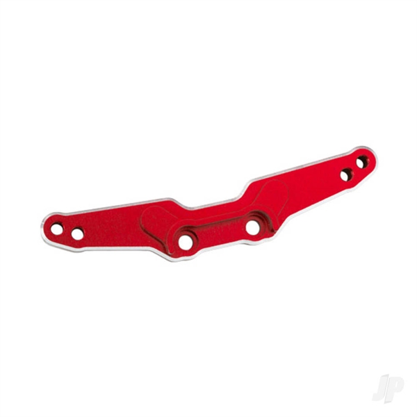 Shock tower, rear, 6061-T6 aluminium (red-anodised)/ 3x15mm BCS (with threadlock) (2)