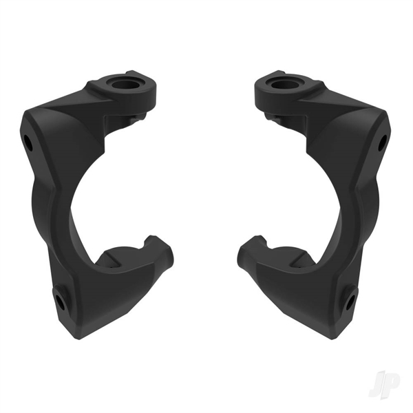 Caster blocks (c-hubs), left & right (black)