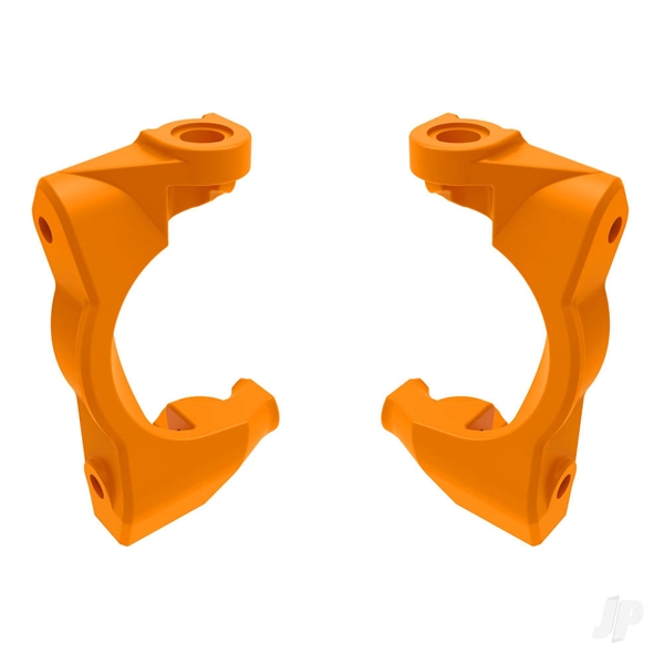 Caster blocks (c-hubs), left & right (orange)