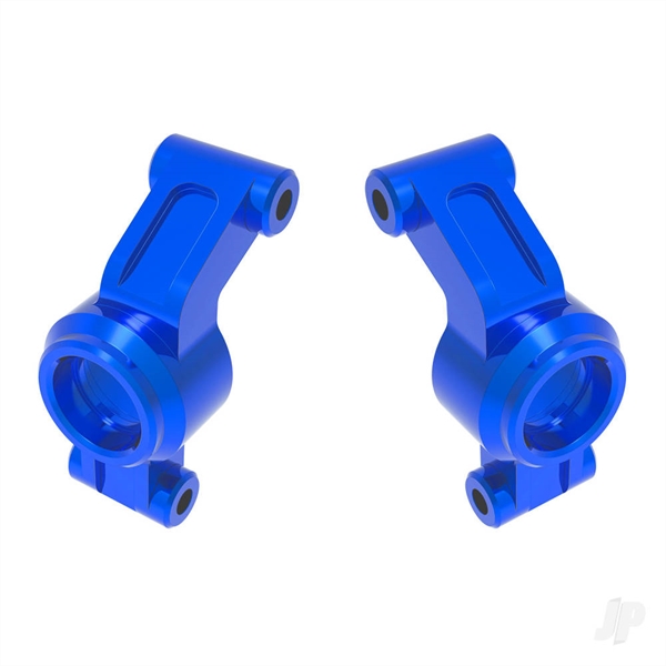Carriers, stub axle, 6061-T6 aluminium (blue-anodised) (left & right)