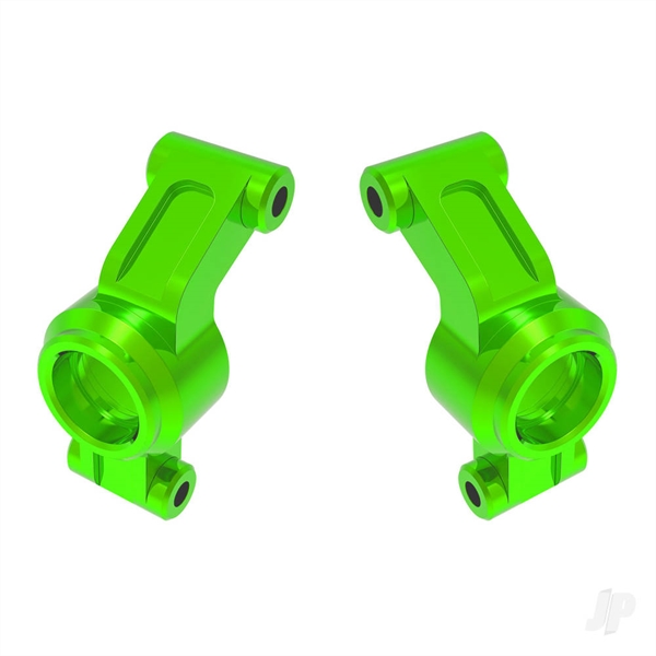 Carriers, stub axle, 6061-T6 aluminium (green-anodised) (left & right)