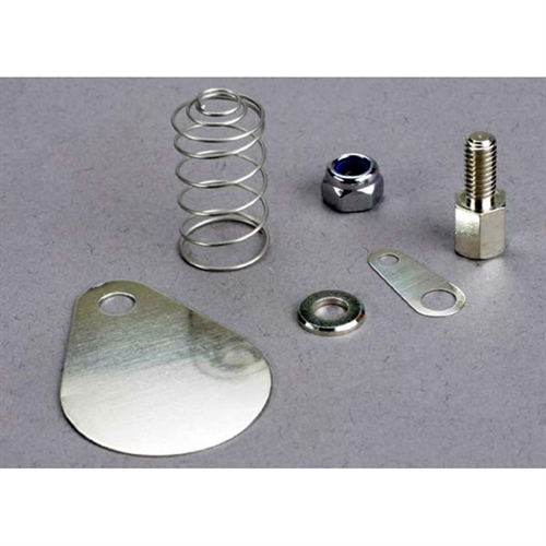 Antenna spring/terminal/post with washer & nut/plate