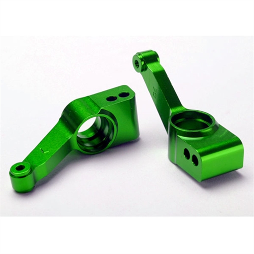Carriers, stub axle (green-anodized 6061-T6  (rear) (2)
