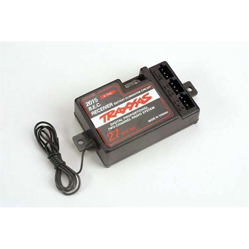 Receiver, 2-channel 27MHz, w/ BEC (for mech speed control)