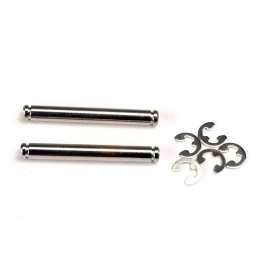 Suspension pins, 26mm (kingpins) (2) w/ E-clips (4)