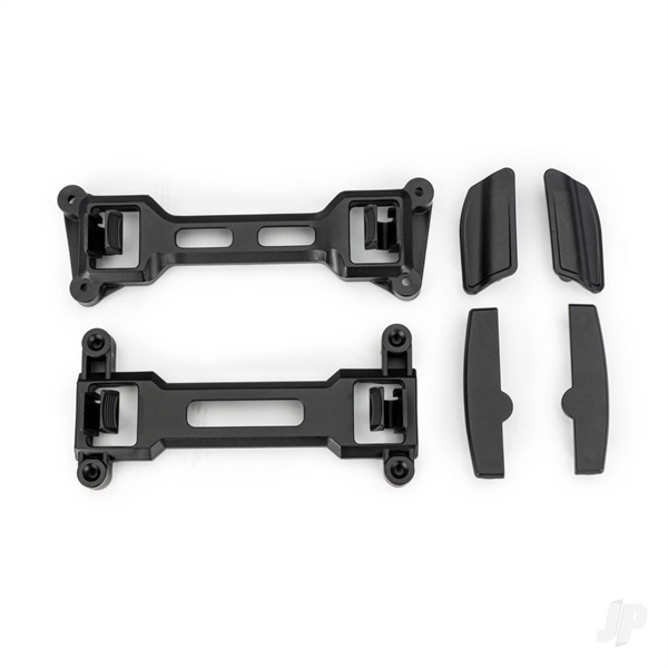 Latch, body mount, front (1), rear (1)/ latch mounts, front & rear (left & right) (for clipless body mounting)