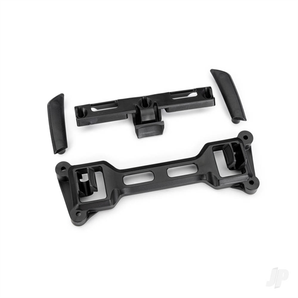 Latch, body mount, front (1), rear (1)/ latch mounts, front (left & right) (for clipless body mounting)