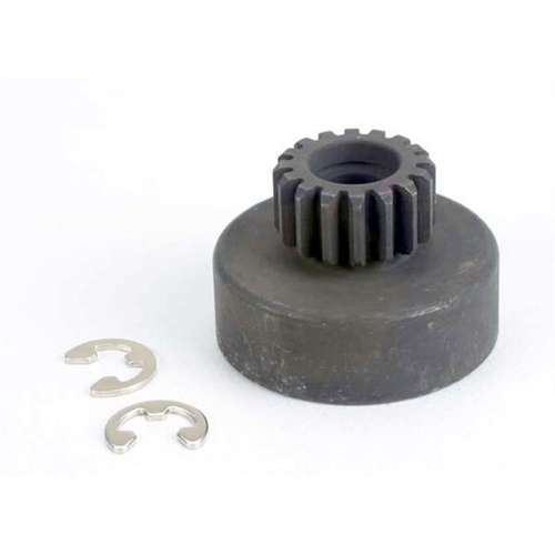 Clutch bell, (16-tooth)/5x8x0.5mm fiber washer / 5mm E-clip