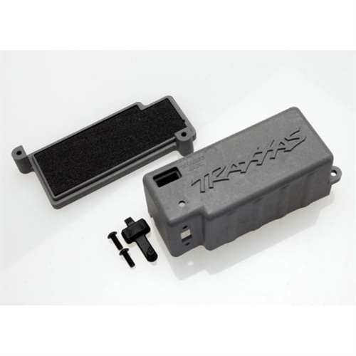 Box, battery (grey)/adhesive foam pad/chg jack plug (rubber)