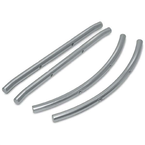 Bumpers, 6061-T6, brushed aluminium (f&r)