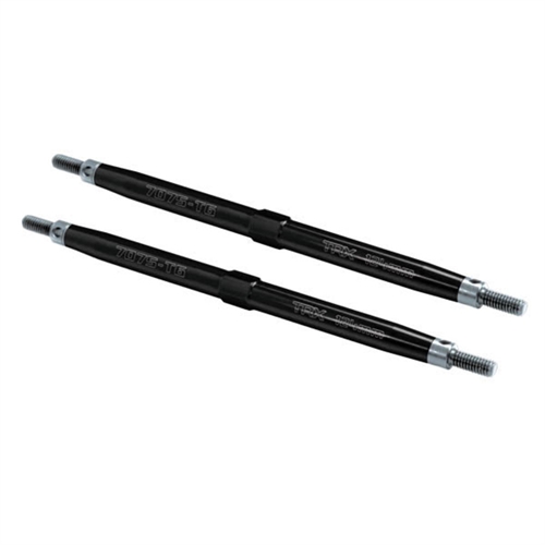 Toe links, Maxx ,Tubes black-anodised, 7075-T6 (124mm, rear)