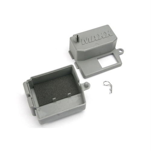 Box, receiver (upper and lower halves)/ clip (1)/ foam pad